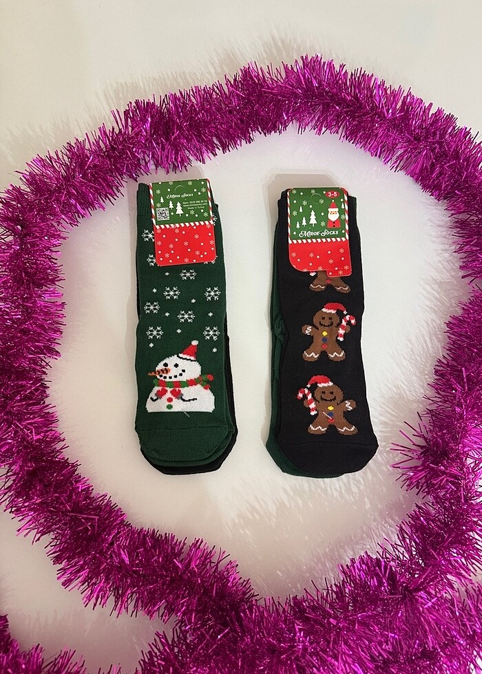 Yılbaşı çocuk çorabı 3.4.5 yaş - Görsel 2