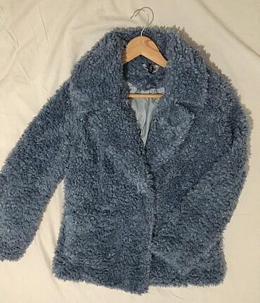H&M mavi kürk