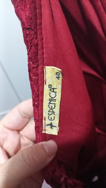 40 Beden bordo Renk Bordo abiye 