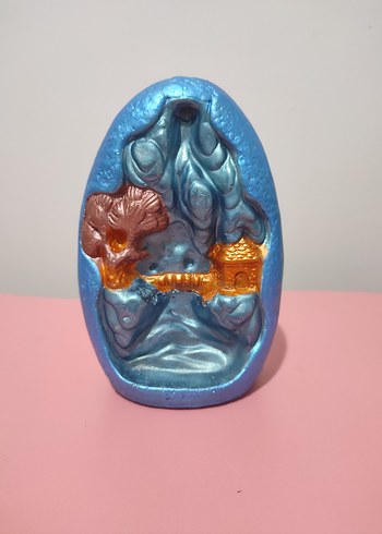 Turkuaz Renkli Figürin Tütsülük - Görsel 2