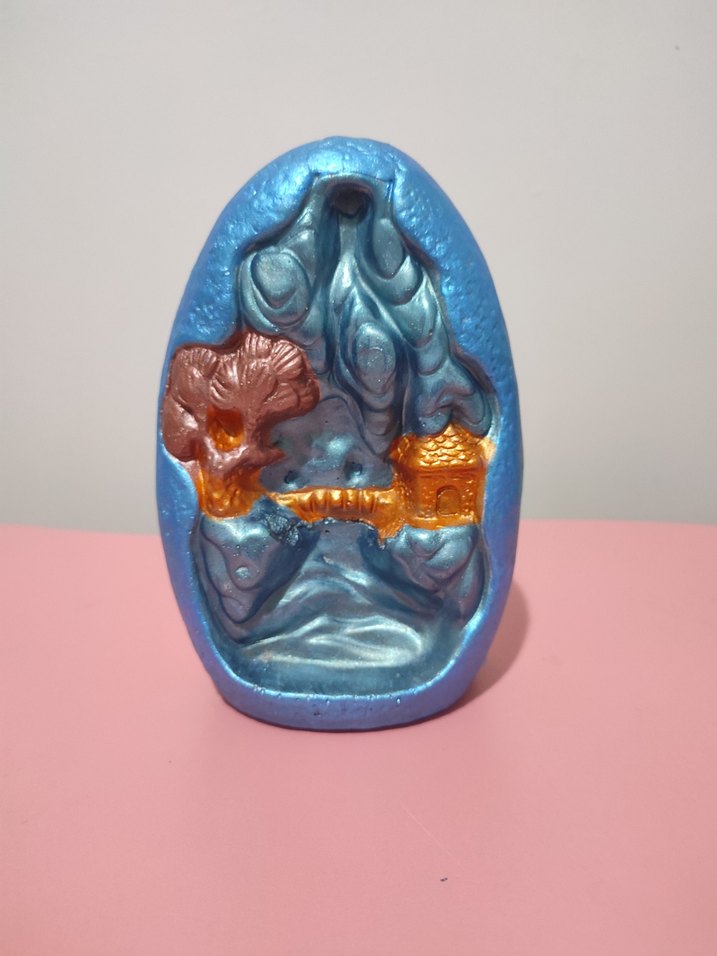 Turkuaz Renkli Figürin Tütsülük - Görsel 2