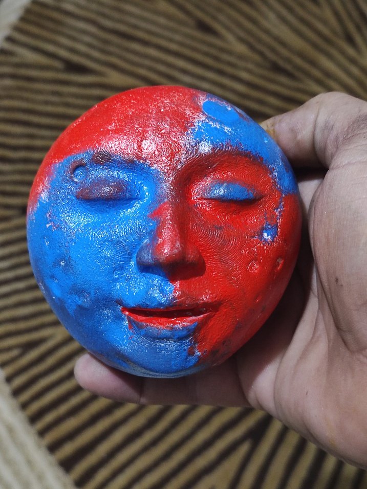 Kırmızı ve Mavi Yüz Şekilli tütsülük - Görsel 2
