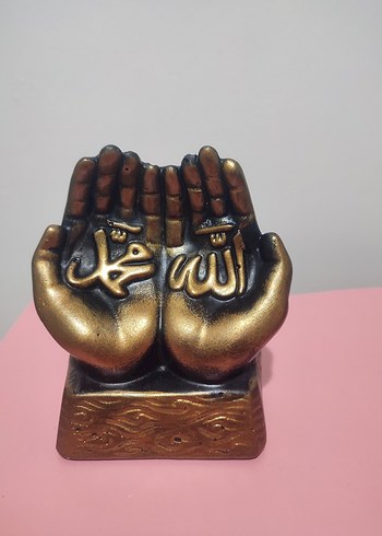 Altın Renkli Parlak Dua Eden Eller Biblosu - Görsel 2