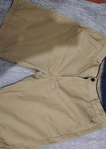 Bej Regular Fit Erkek Bermuda Şort