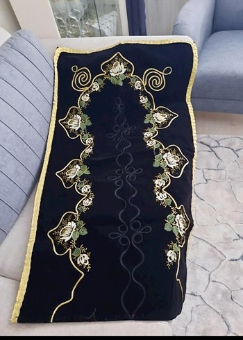 Klasik Nakışlı Siyah seccade