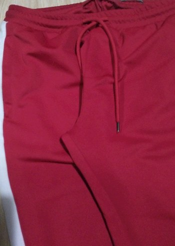 Kırmızı Kadın Spor Kumaş Pantolon - Görsel 2