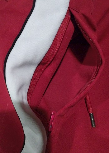 Kırmızı Kadın Spor Kumaş Pantolon - Görsel 3