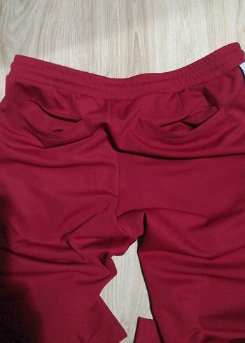 Kırmızı Kadın Spor Kumaş Pantolon - Görsel 5
