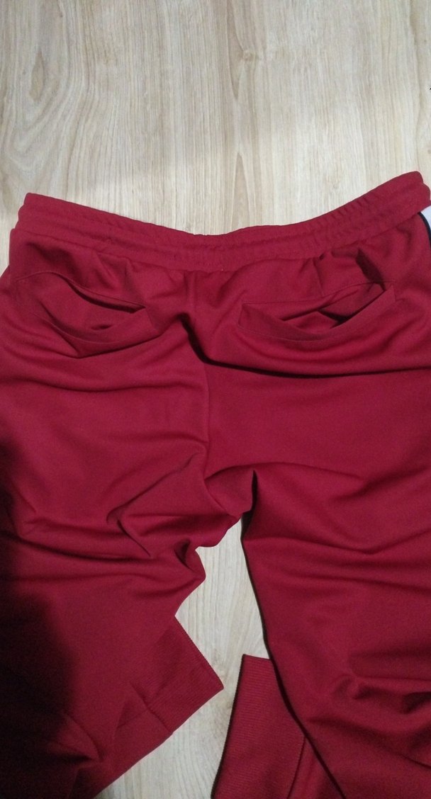 Kırmızı Kadın Spor Kumaş Pantolon - Görsel 5