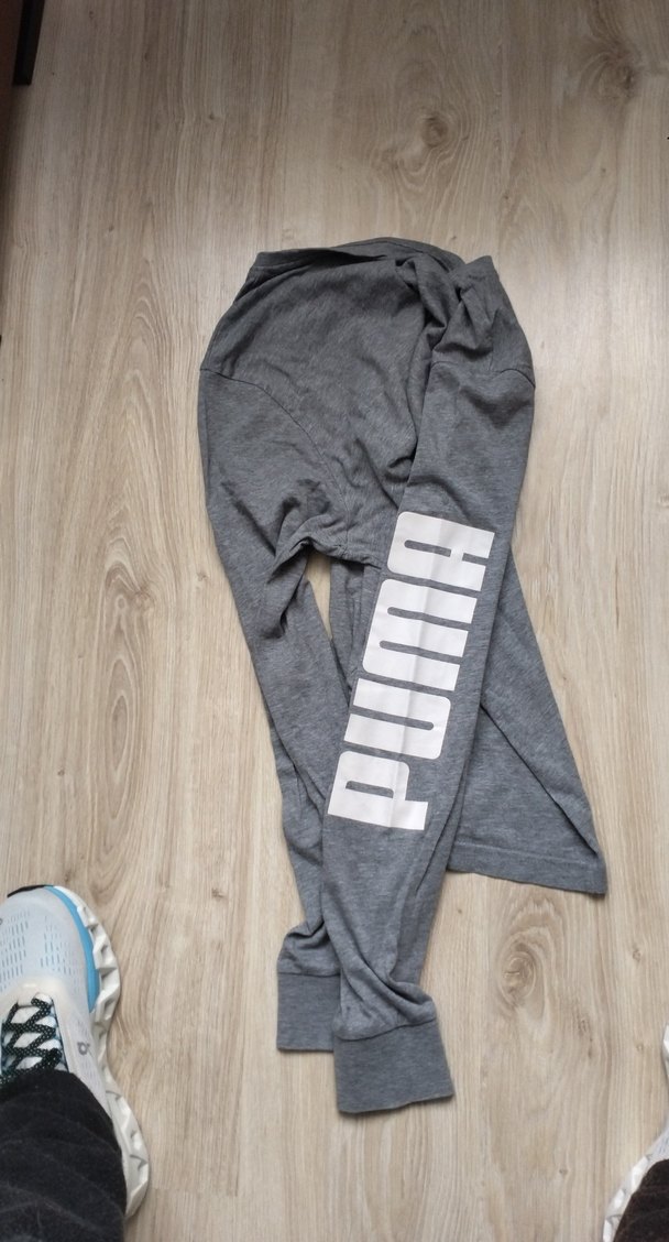 Gri Uzun Kollu Hamile Spor Tişörtü - Görsel 4