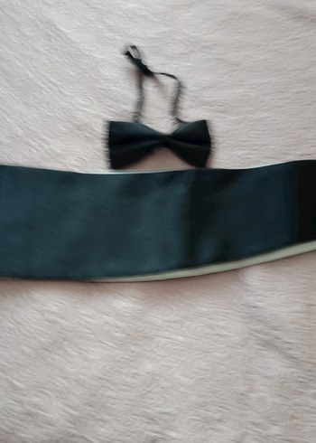 Klasik Siyah Gotik Erkek Papyon kemer sıfır kullanilmadi - Görsel 6