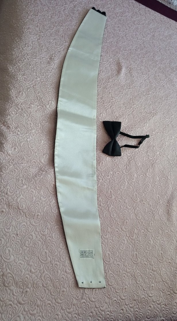 Klasik Siyah Gotik Erkek Papyon kemer sıfır kullanilmadi - Görsel 4