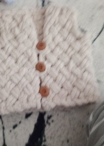 Kız Çocuk Örgü Bohem Yelek - Görsel 5