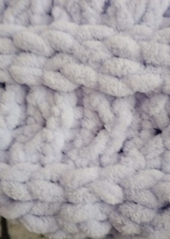 lila  Örgü Bebek Battaniyesi - Görsel 8