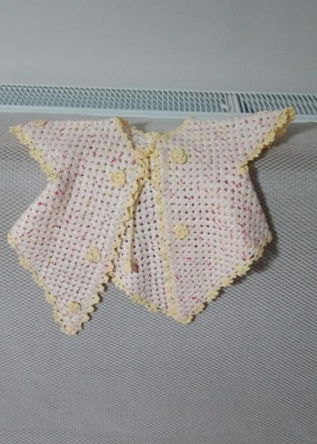 Nakışlı, Bohem Tarzı Kız Çocuk Triko Hırka - Görsel 5