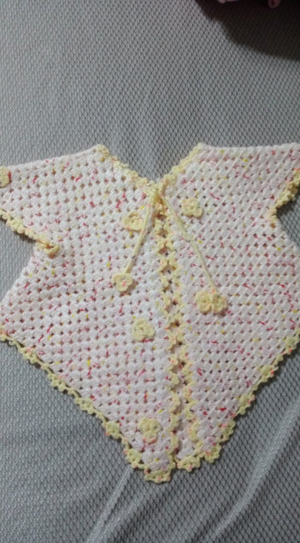 Nakışlı, Bohem Tarzı Kız Çocuk Triko Hırka - Görsel 2