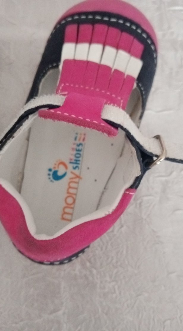 Pembe Fırfırlı Kız Bebek İlk Adım Ayakkabısı - Görsel 2