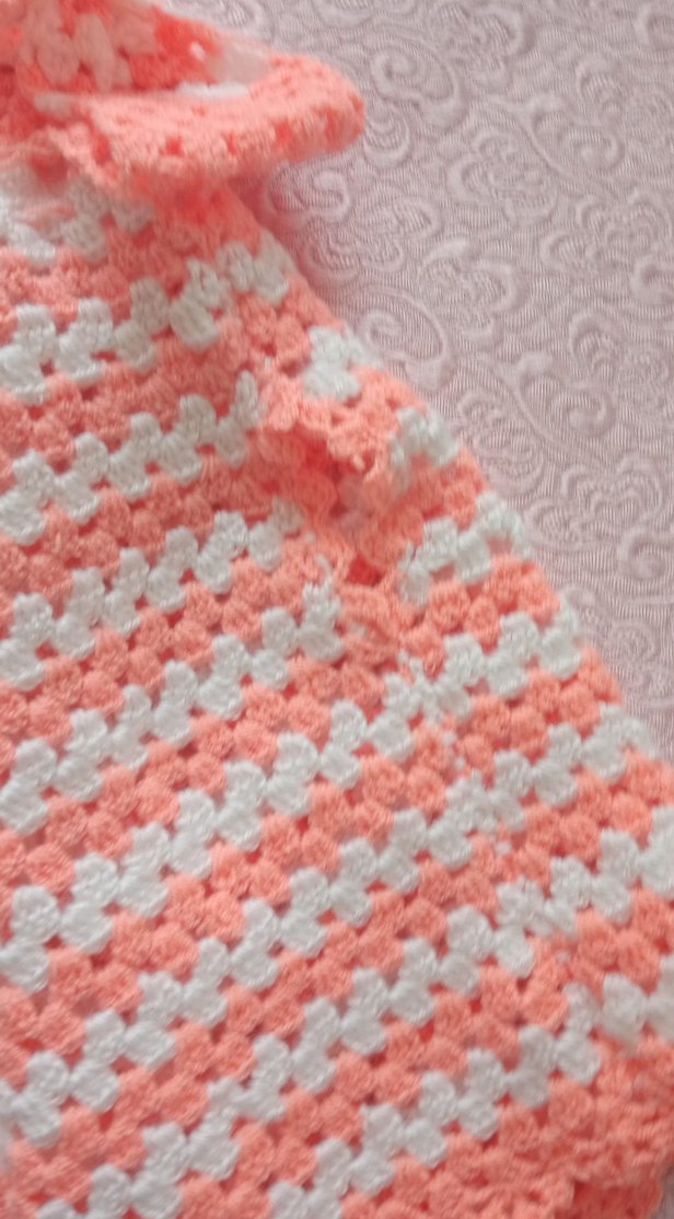 Kız Çocuk Renkli Örgü Panço ve Saç Bandı - Görsel 4