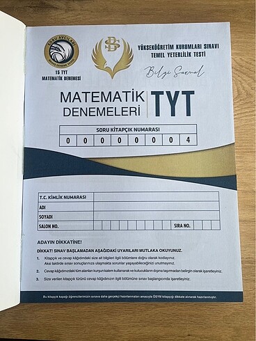  bilgisarmal tyt matematik denemesi
