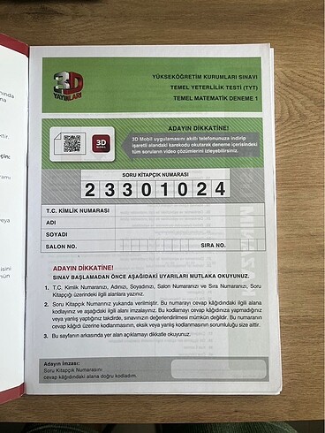  3d tyt matematik denemesi
