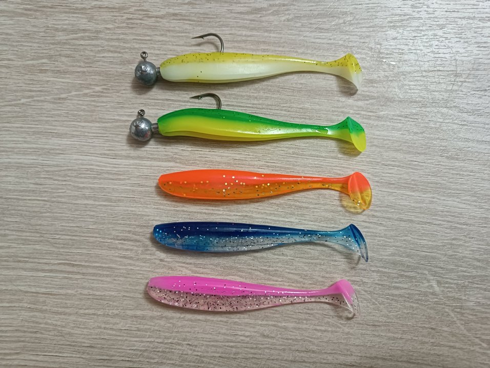 Renkli Silikon Balıkçılık Yemleri 5'li Set - Görsel 2