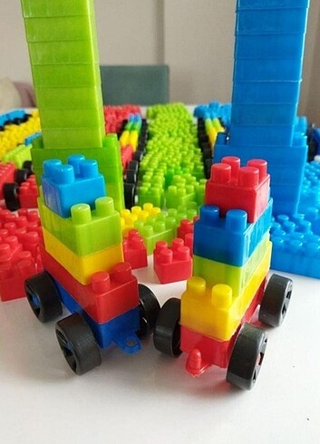 120 parça lego 5 adet lego araba 