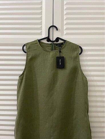 Massimo Dutti MASSİMO DUTTİ KETEN ELBİSE