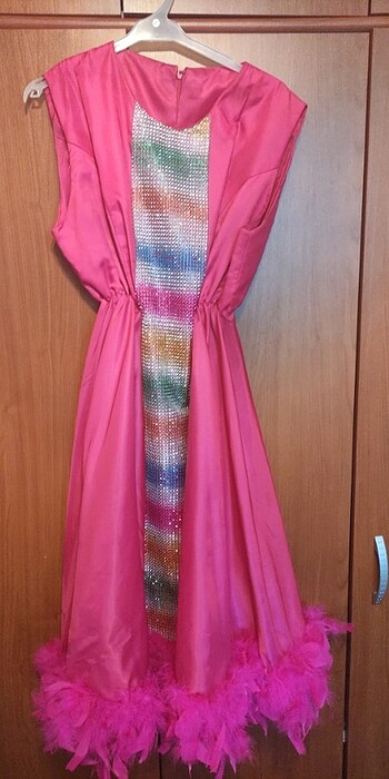 Balo elbise pembe