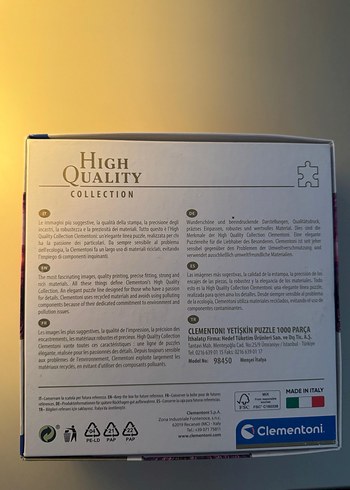 Clementoni 1000 Parça Mor Manzara Puzzle - Görsel 2