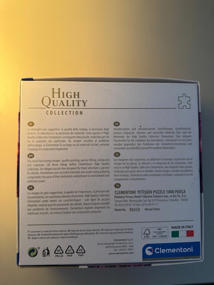 Clementoni 1000 Parça Mor Manzara Puzzle - Görsel 2