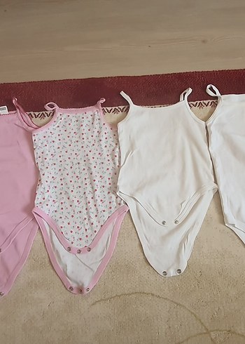 Pembe İnce Askılı Bebek Body