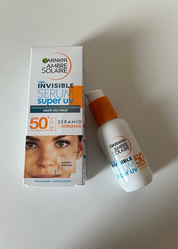 Sıfır ürün* Garnier Ambre Solaire SPF 50 Serum Güneş Koruyucu - Görsel 4