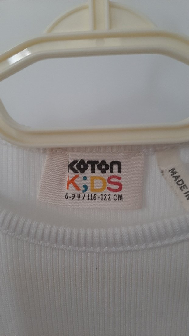 #koton Uzun Kollu Beyaz Crop Bluz. - Görsel 3