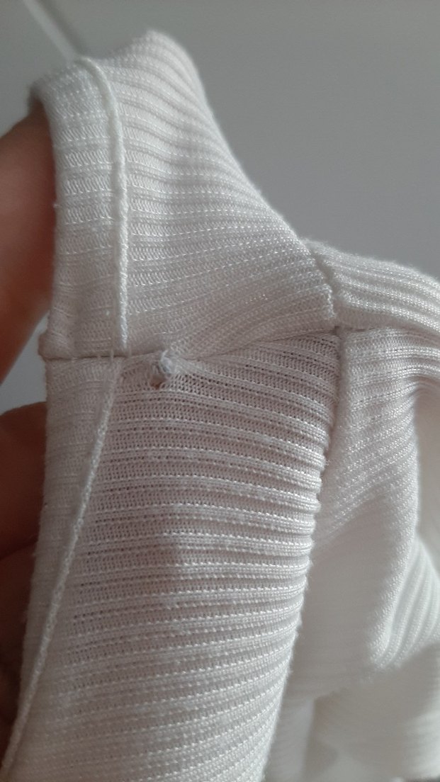 #koton Uzun Kollu Beyaz Crop Bluz. - Görsel 4