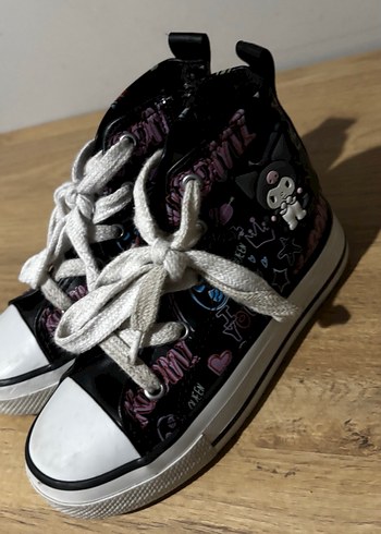 Kız Çocuk Siyah Bağcıklı Sneaker - Görsel 2