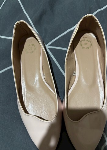 Bej Stiletto Topuklu Kadın Babet - Görsel 2