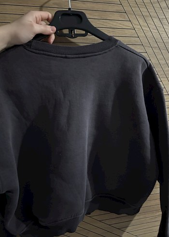 Füme Oversize Kadın Sweatshirt - Görsel 3