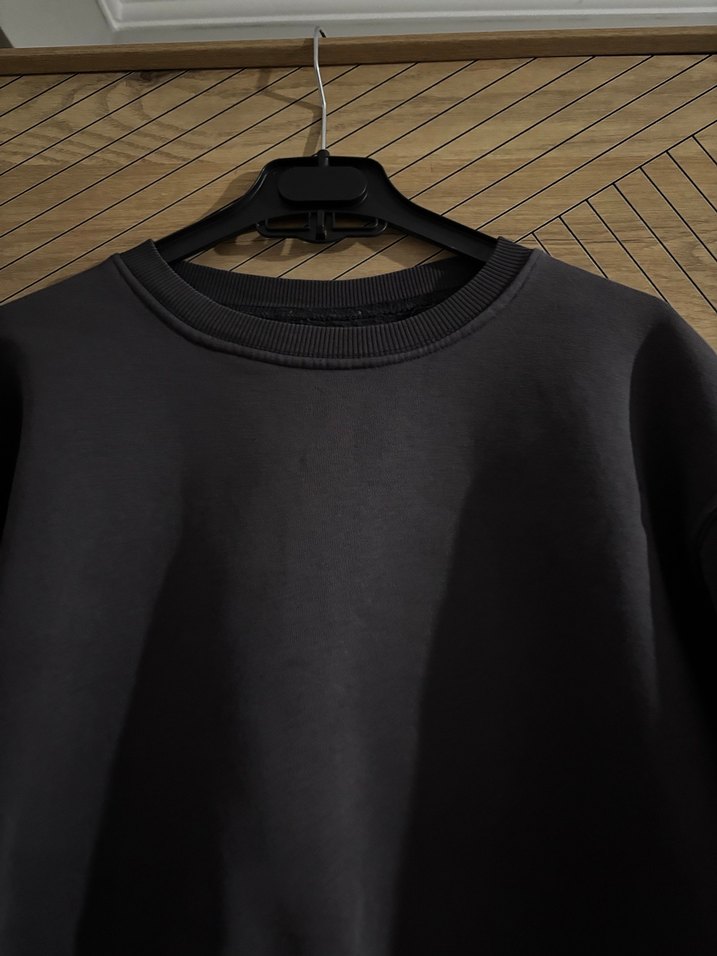 Füme Oversize Kadın Sweatshirt - Görsel 2