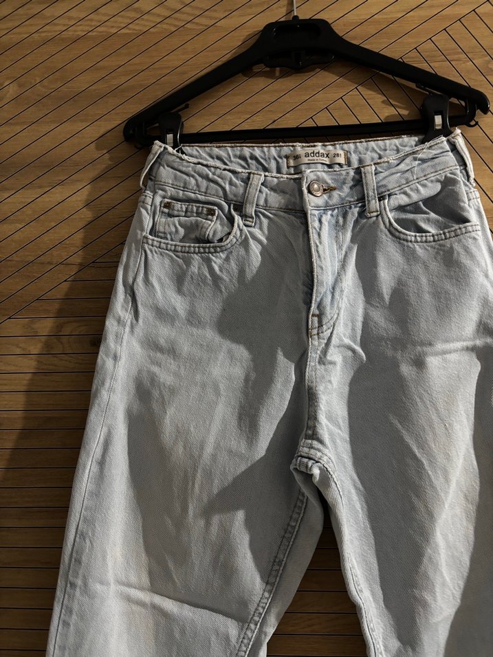 Beyazımsı Kadın Denim Jean Pantolon - Görsel 2