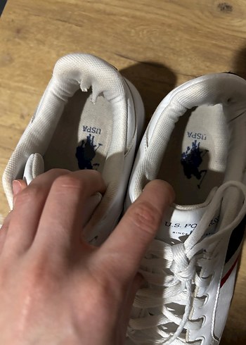 Beyaz U.S. Polo Assn. Kadın Spor Ayakkabı - Görsel 4