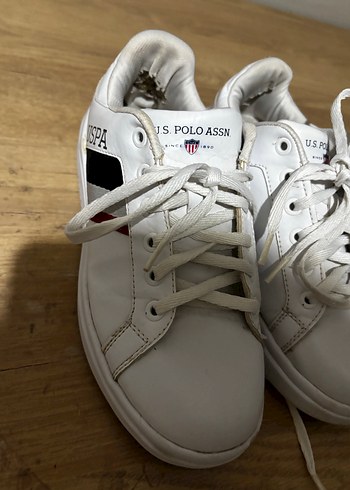 Beyaz U.S. Polo Assn. Kadın Spor Ayakkabı - Görsel 3