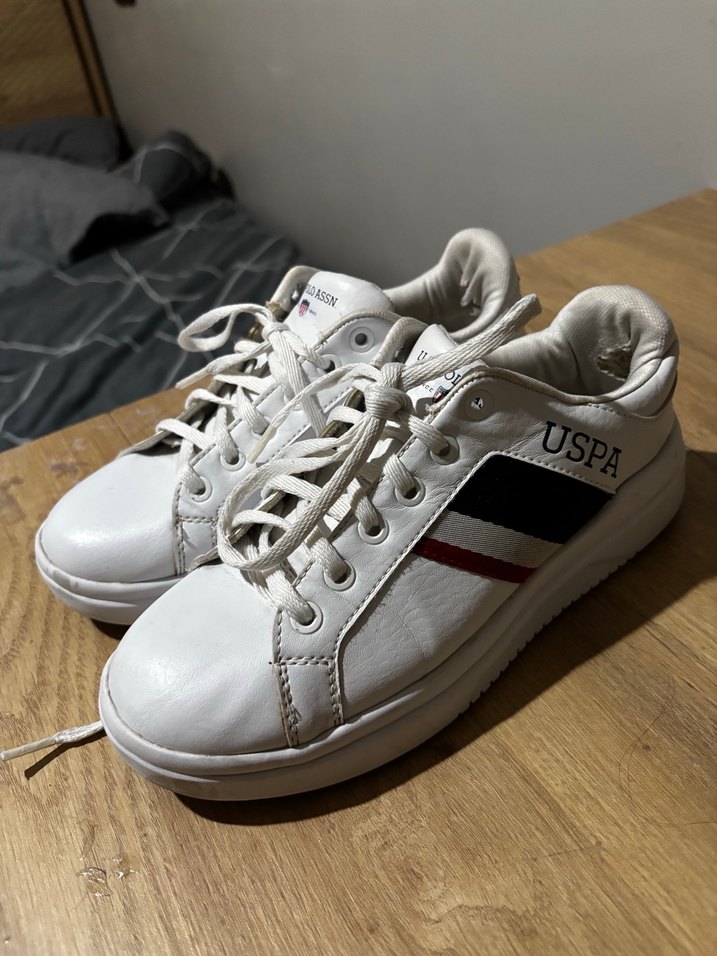 Beyaz U.S. Polo Assn. Kadın Spor Ayakkabı - Görsel 2