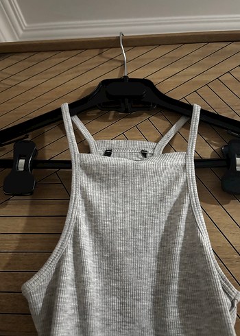 Kadın Gri Yüksek Yakalı Atlet - Görsel 2