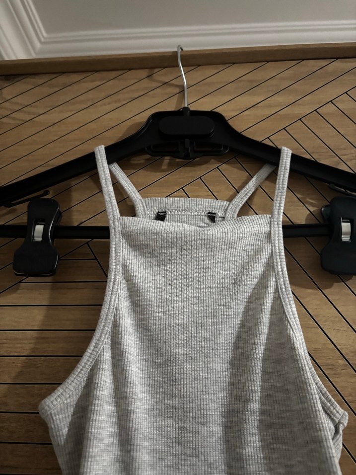 Kadın Gri Yüksek Yakalı Atlet - Görsel 2