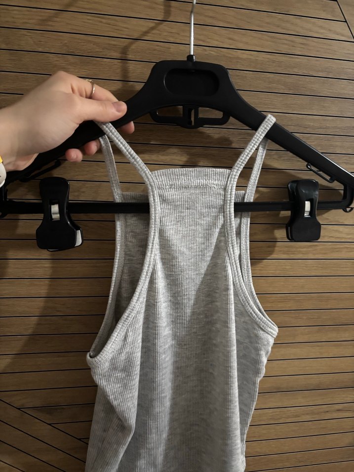 Kadın Gri Yüksek Yakalı Atlet - Görsel 3