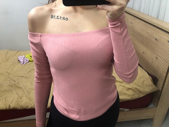 H&M pembe üst