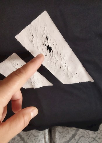 Erkek Siyah adidas Baskılı Kısa Kollu Tişört - Görsel 4