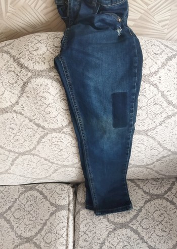 Erkek Çocuk Parçalı Bol Kesim Kot Pantolon - Görsel 5