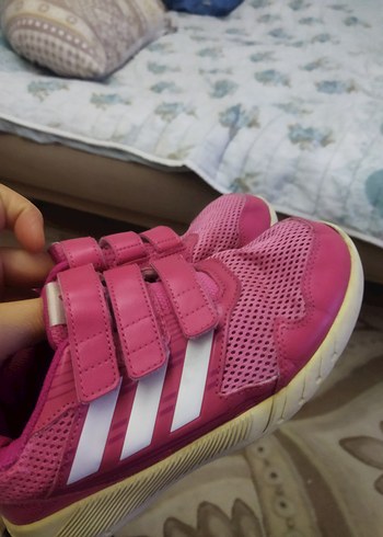 Kız Çocuk Pembe Cırt Cırtlı Spor Ayakkabı - Görsel 3