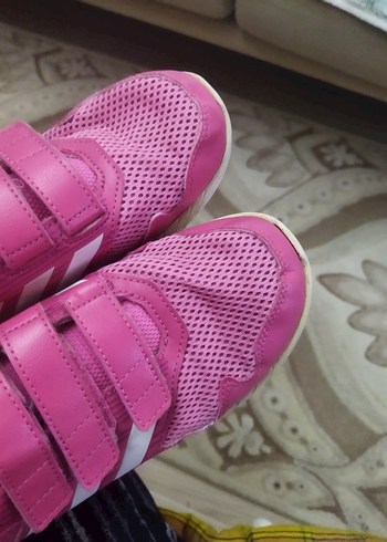 Kız Çocuk Pembe Cırt Cırtlı Spor Ayakkabı - Görsel 7